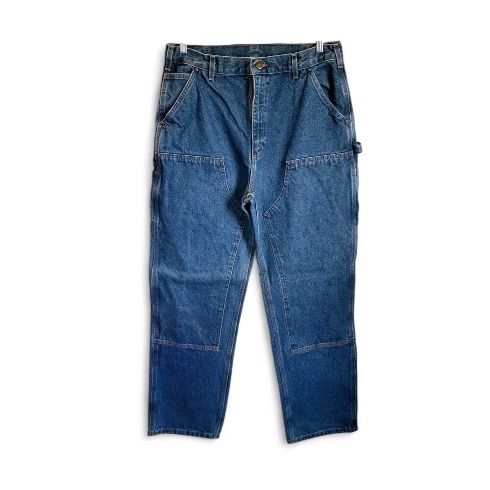 Vintage Carhartt Double Knee Jeans B73 DST 36x34 Original Dungaree Fit Logger